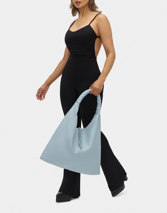 Florence - Elizabeth Sky Blue Hobo Leather Bag