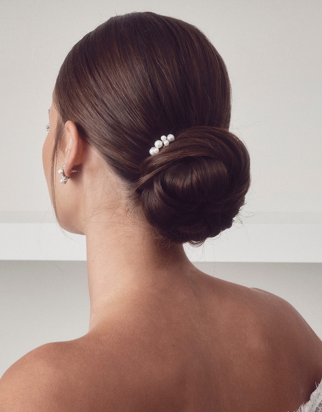The White Collection - Naomi - Pearl Detail Silver Bridal Hair Pins