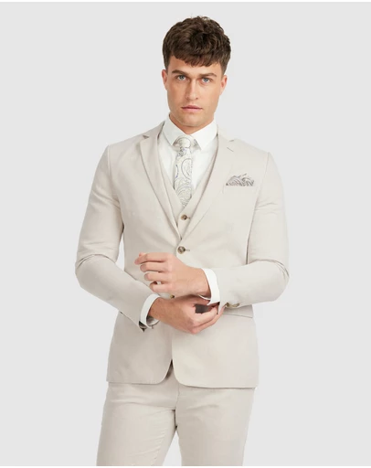 Tarocash - Jae Slim Linen Suit Jacket