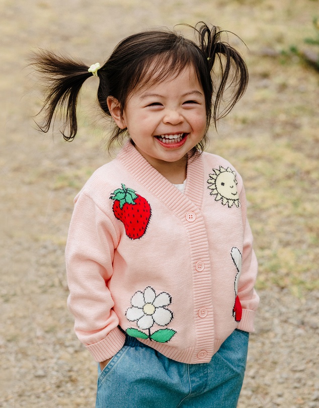 Kynd Baby - Miffy Knit Cardigan in Soft Pink