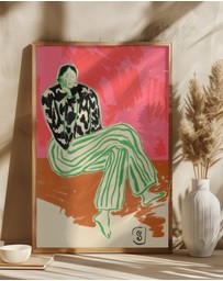 Olive et Oriel - Calm Woman Portrait by Sandra Poliakov Art Print