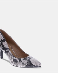 Naturalizer - Evie Pump - Black/White Snake