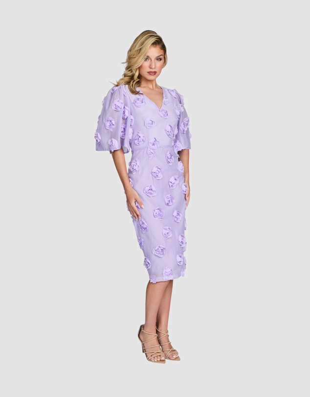 Romance by Honey and Beau - Khloe Bell Sleeve Dress