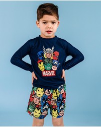 Rock Your Kid - Avengers Marvel Rashie Set - ICONIC EXCLUSIVE - Kids-Teens
