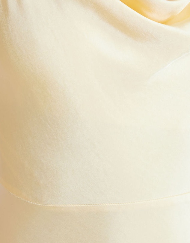 Six Stories - Cowl Front Satin Bridesmaid Dress