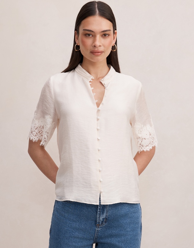 Forever New - Ana Lace Detail Blouse
