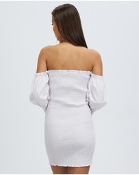 Third Form - Blur Out Off Shoulder Dress