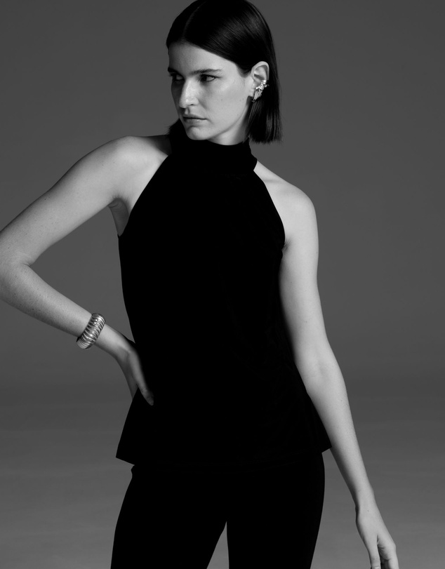 SACHA DRAKE - High Neck Tie Top
