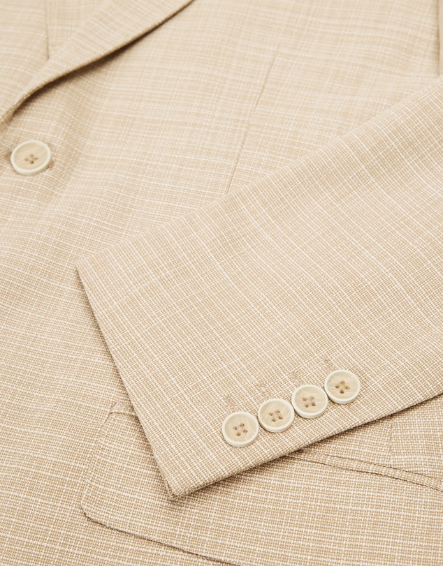 Politix - Single Breasted Textured Tailored Blazer