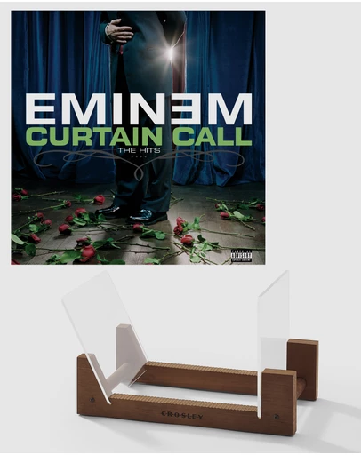 Universal Music - Eminem Curtain Call - Double Vinyl Album & Crosley Record Storage Display Stand