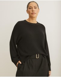 Atmos&Here Curvy - Organic Cotton Relaxed Crew Knit