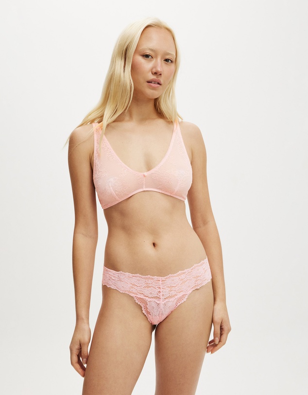 Cotton On Body - Lace Deep V Bralette