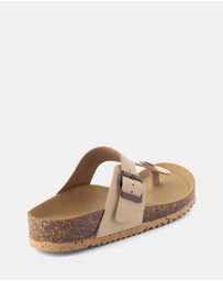 BioNatura - Devina Leather Thong Sandals