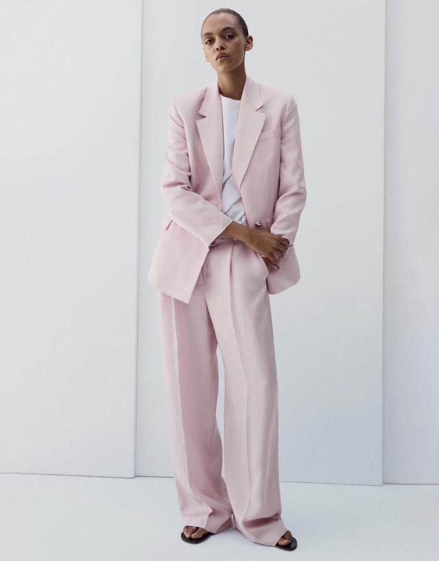 M.N.G - Straight-Fit Linen Suit Trousers