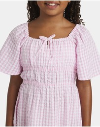 Roxy - Girls 8 to 16 Daisy Check Mini Dress
