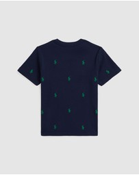 Polo Ralph Lauren - Polo Pony Cotton Mesh Tee - ICONIC EXCLUSIVE - Kids