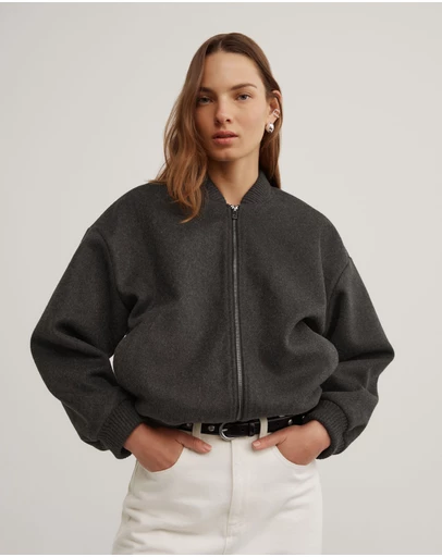 Witchery - Felted Zip Bomber Jacket