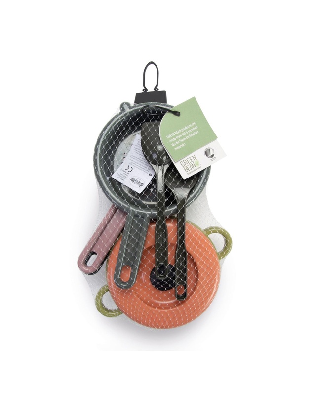 Dantoy - Dantoy - Green Bean - Pot, Sieve & Pan Set - 7pcs