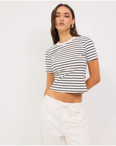 Calli - Stripe Baby Tee