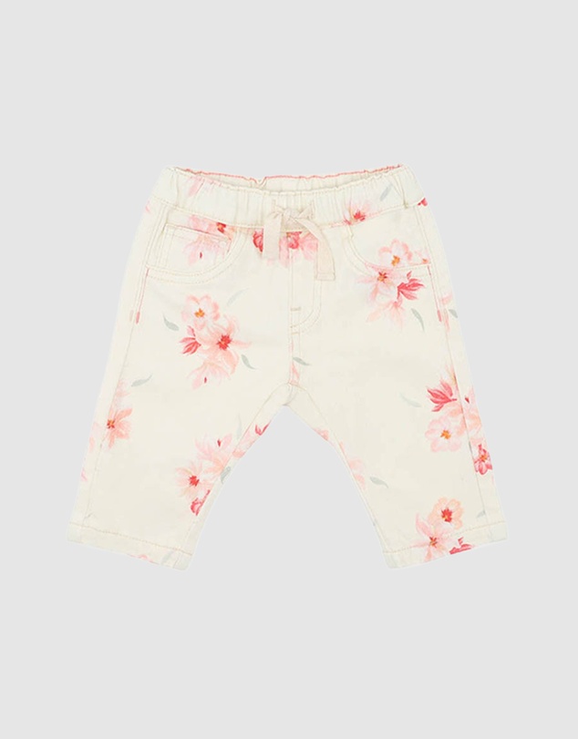 Bebe by Minihaha - Emmy Petal Pull On Jeans - Babies