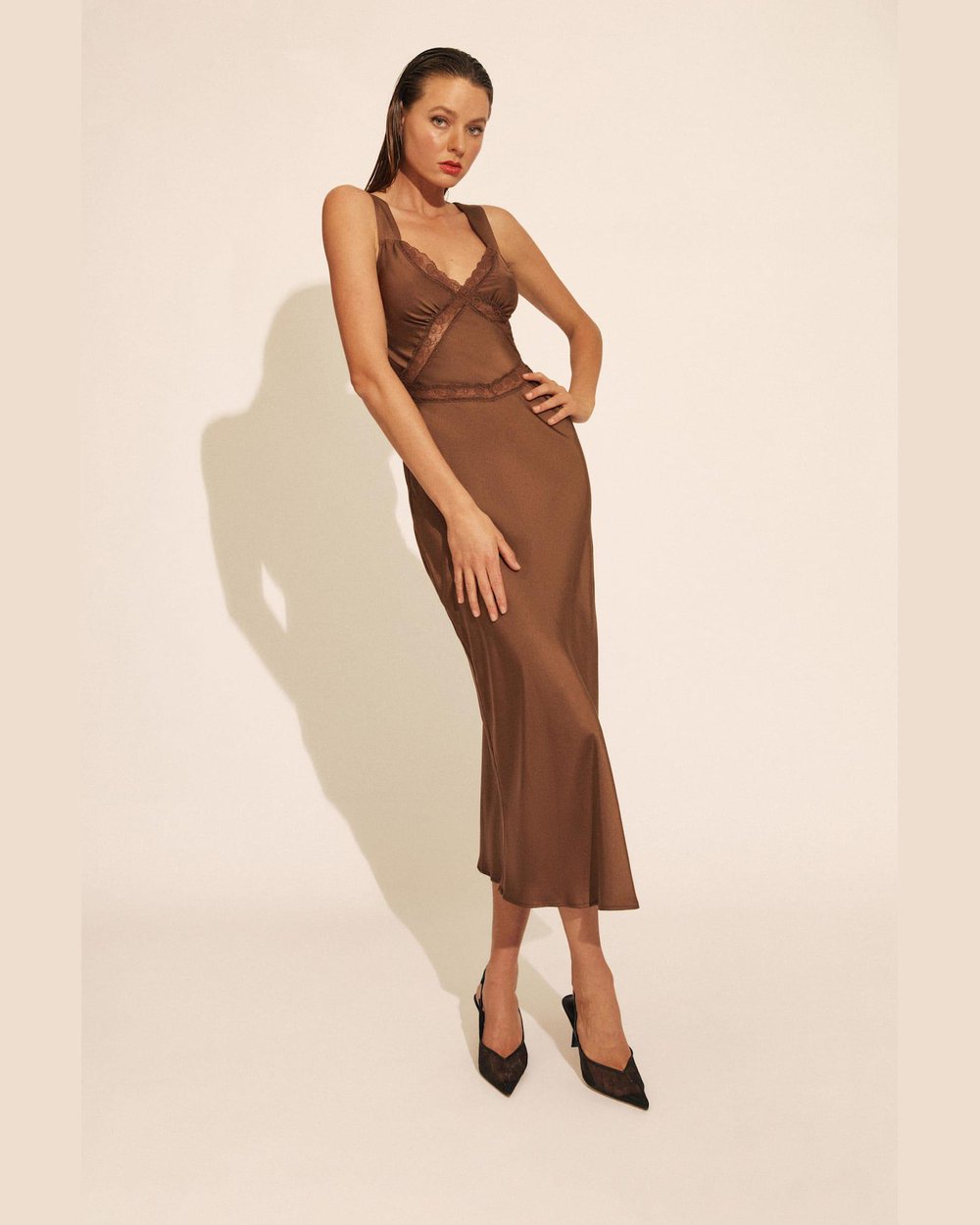 bardot emory lace slip dress Emory Lace Slip Dress