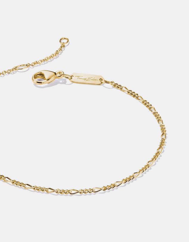 THOMAS SABO - Gold-Tone Stainless Steel Figaro Bracelet 1.4mm