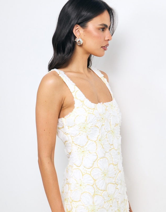 AERE - Loe Sequin Flower Mini Dress