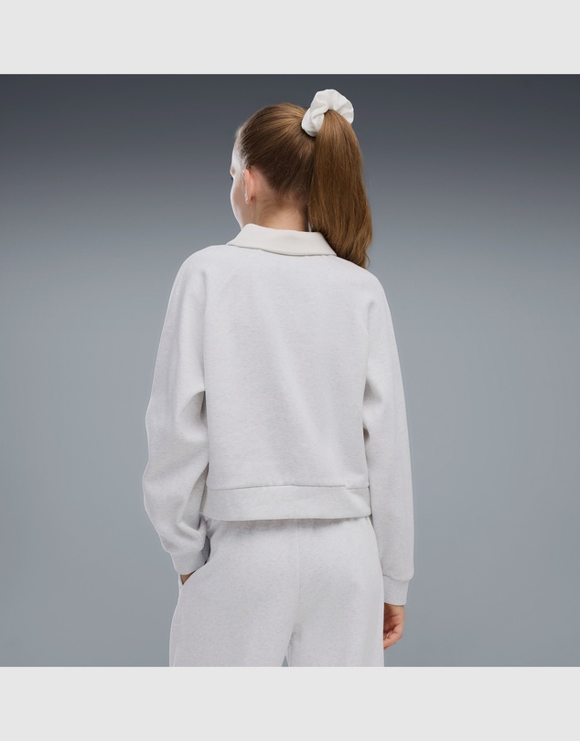 Puma - Class Relaxed Cropped Fleece Sweatshirt - Girls