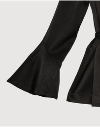 Revibe - Repaired Shona Joy La Lune Flared Sleeve Belted Blazer - AU 6