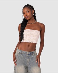 EDIKTED - Nadine Lace Tube Top