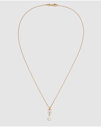 Elli Jewelry - Necklace Crystal Drop 925 Sterling Silver Gold-Plated