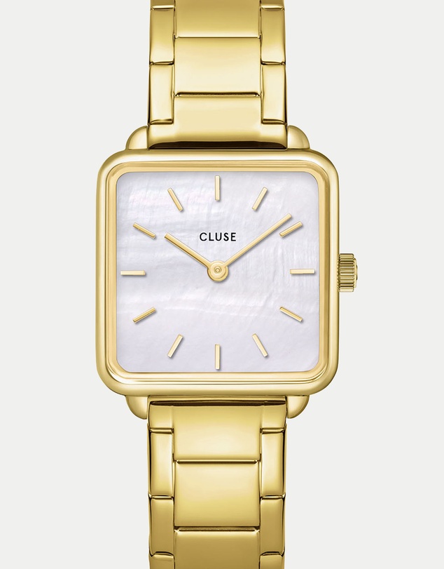 Cluse - La Tetragone Gold Watch & Bracelet Gift Set