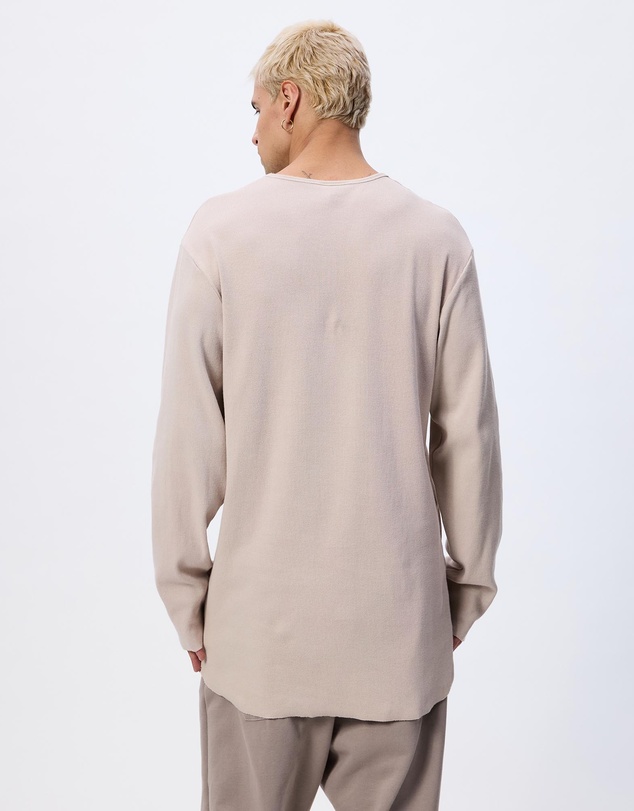 Surrounded By Ghosts - The Lodestone Rib Knit Long Sleeve Tail T-Shirt