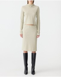 Bassike - Bias Stripe Skirt