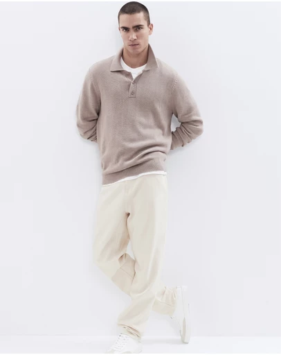 UNISON - Knit L/S Polo