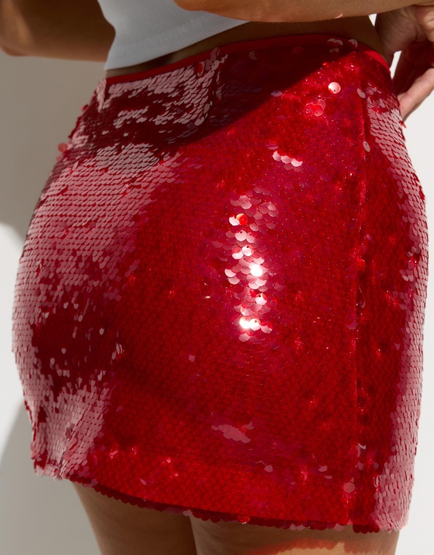 Dazie - Spritz Hour Sequin Mini Skirt