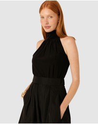 SACHA DRAKE - High Neck Tie Top