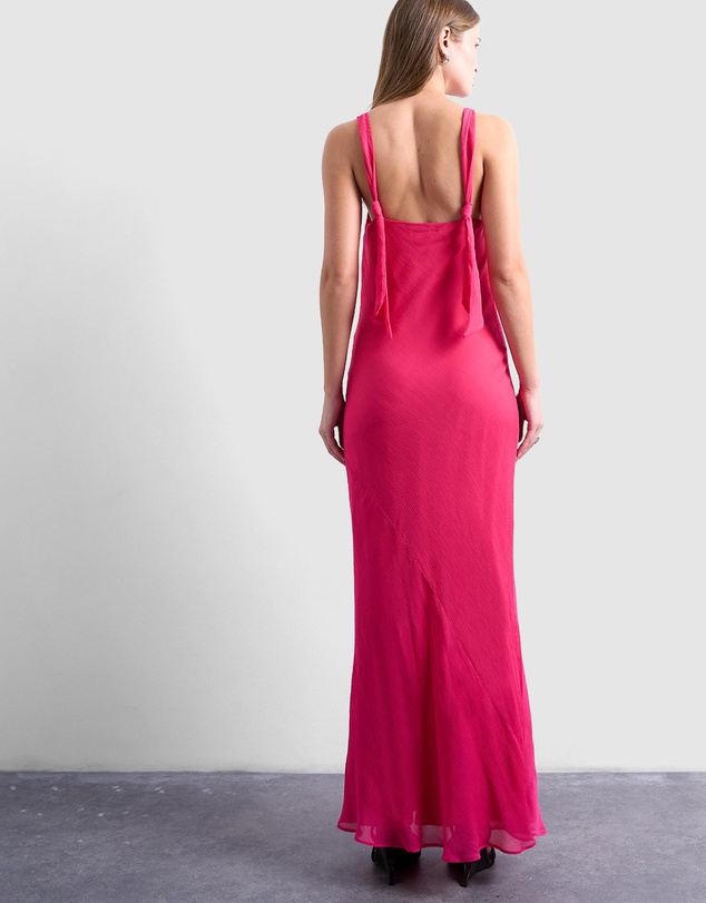 TOPSHOP - Knot Neck Deep Cowl Occasion Dress