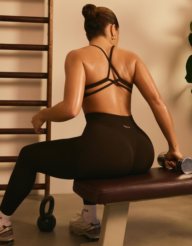 TALA - Sculpt Seamless Ruched Cross Back Sports Bra
