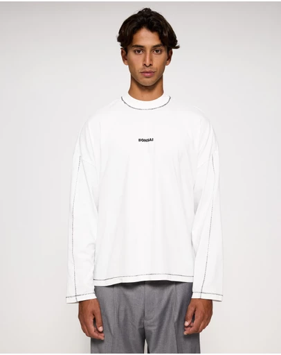 Bonsai - Box Logo Longsleeve Tee Oversize Fit
