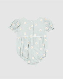 Bebe by Minihaha - Tess Embroidered Daisy Bodysuit - Babies