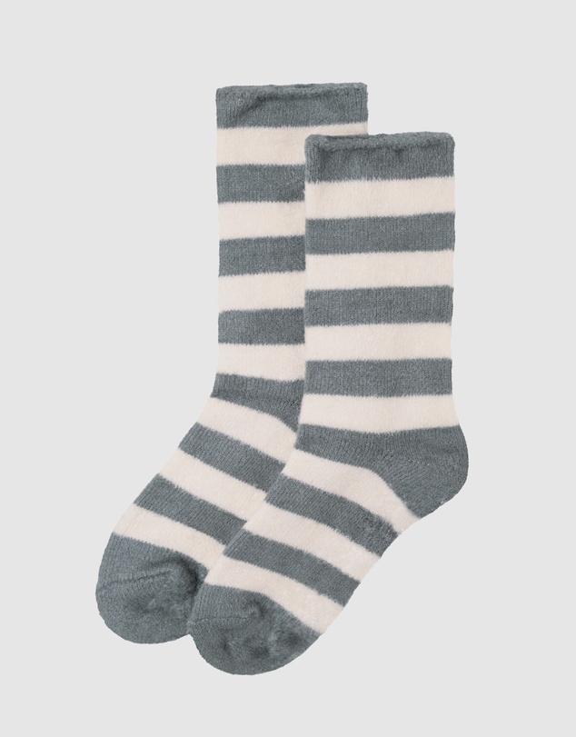 Bamboozld - 3 Pack Fluffy Bamboo Lounge Bed Crew Socks