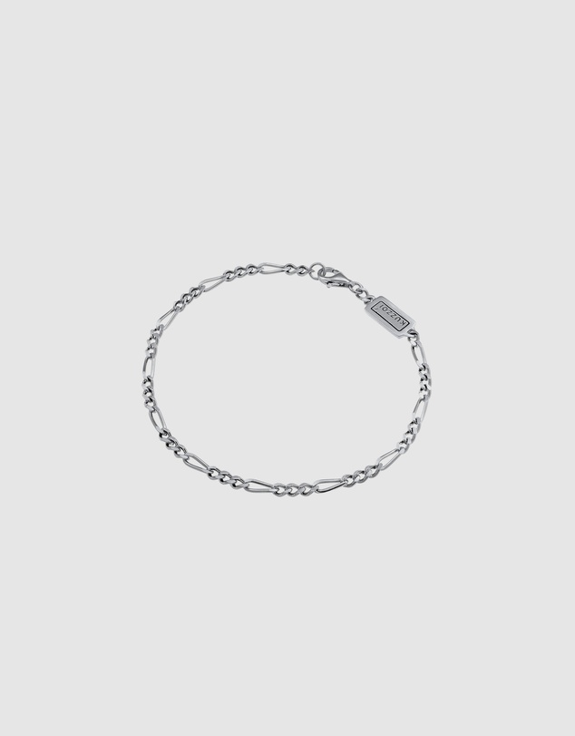 Kuzzoi - ICONIC EXCLUSIVE - Classic Figaro Chain Bracelet in Oxidised 925 Sterling Silver