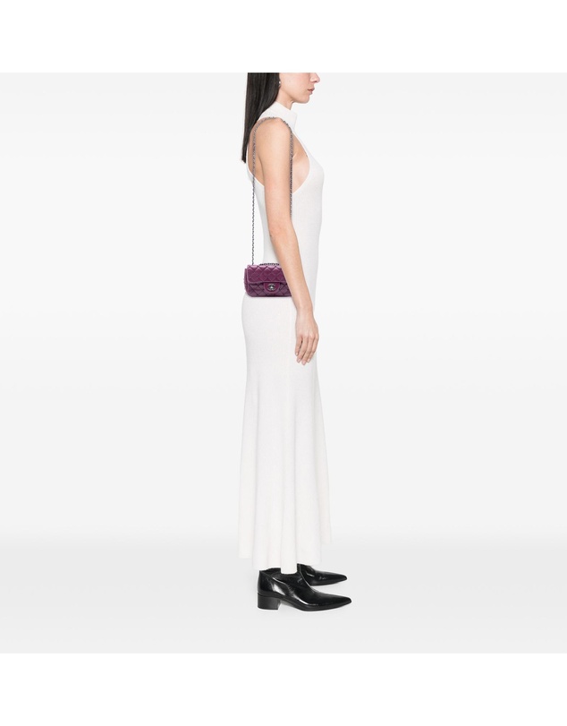Pre-Loved by Azura Reborn - Pre-Loved Extra Mini Rectangular Lambskin Beaded Single Flap