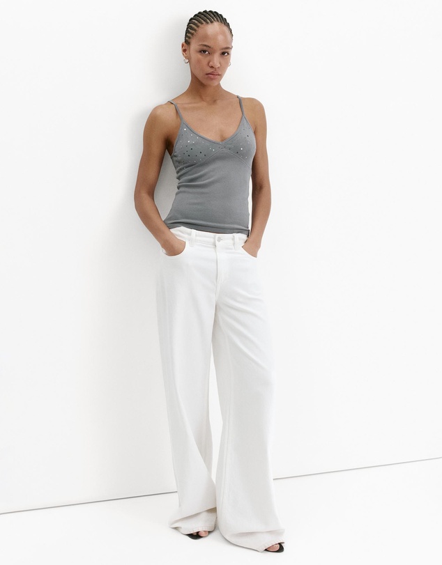 M.N.G - Sparkly Top with Fine Straps