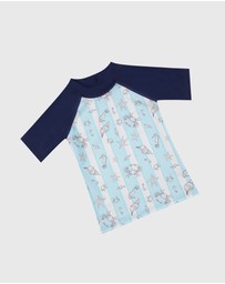 Aqua Blu Kids - Mariner Short Sleeve Rash Vest - Babies