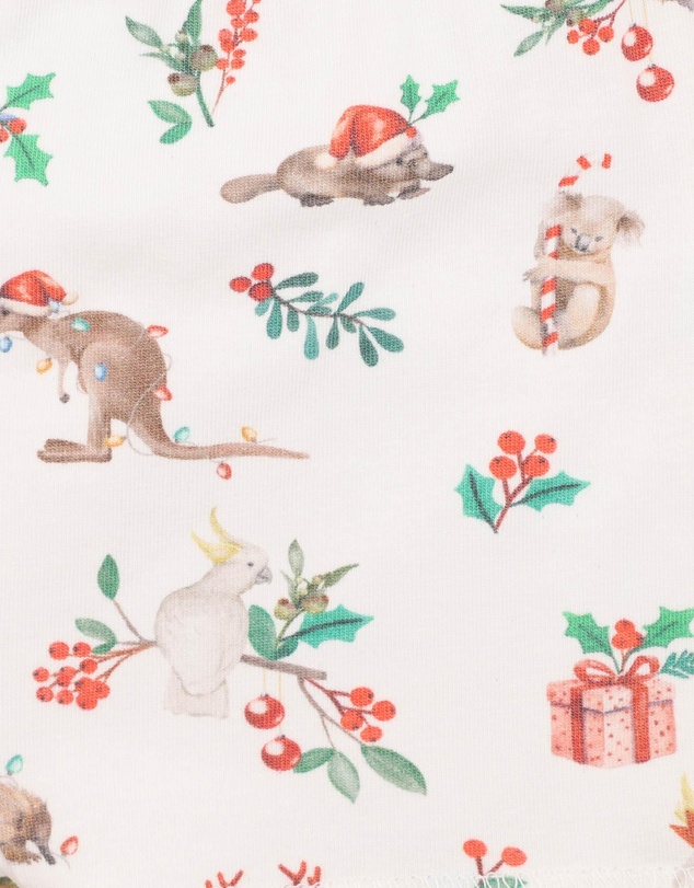 Bebe by Minihaha - Festive Print Frill Bodysuit - Babies