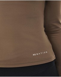 P.E Nation - Routine Quarter Zip LS Top