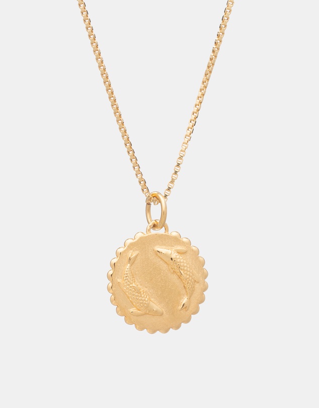 Rachel Jackson - Zodiac Art Coin Necklace Pisces