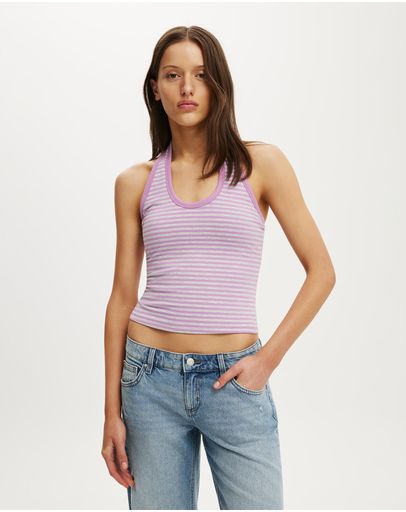 MADI STRIPE GREY MARLELAVENDER DUSK